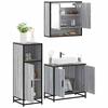 VidaXL Ensemble De Meubles De Salle De Bain 3 Pcs Sonoma Grey, Bathroom Cabinet, Bathroom Cupboard, Furniture of 3300978