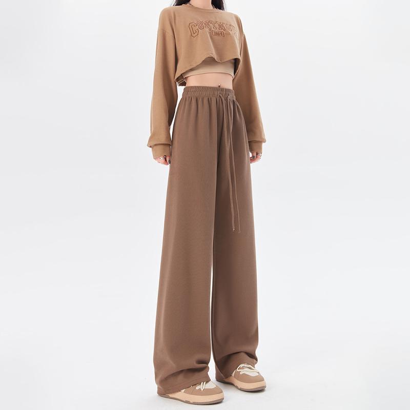 Спортивные штаны для бега, женские широкие мешковатые брюки, весенние летние женские брюки большого размера с высокой талией, женские спортивные штаны, брюки