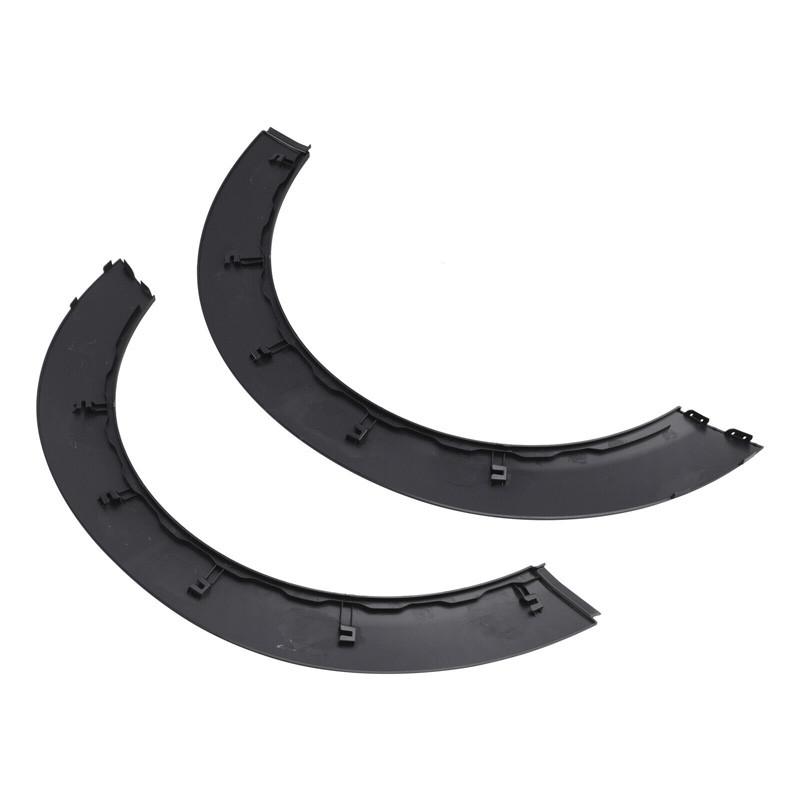 2Pcs Black Front Rear Wheel Arch Fender Flares For Mini Clubman R55 2007-2013 Car Wheel Eyebrow Protector Guard with Clips Trim Replacement Kit