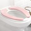 Чехол на сиденье унитаза, толстая, теплая, моющаяся, устойчивая к плесени, статическая цепляющаяся мягкая фланелевая подушка для унитаза на зиму и осень