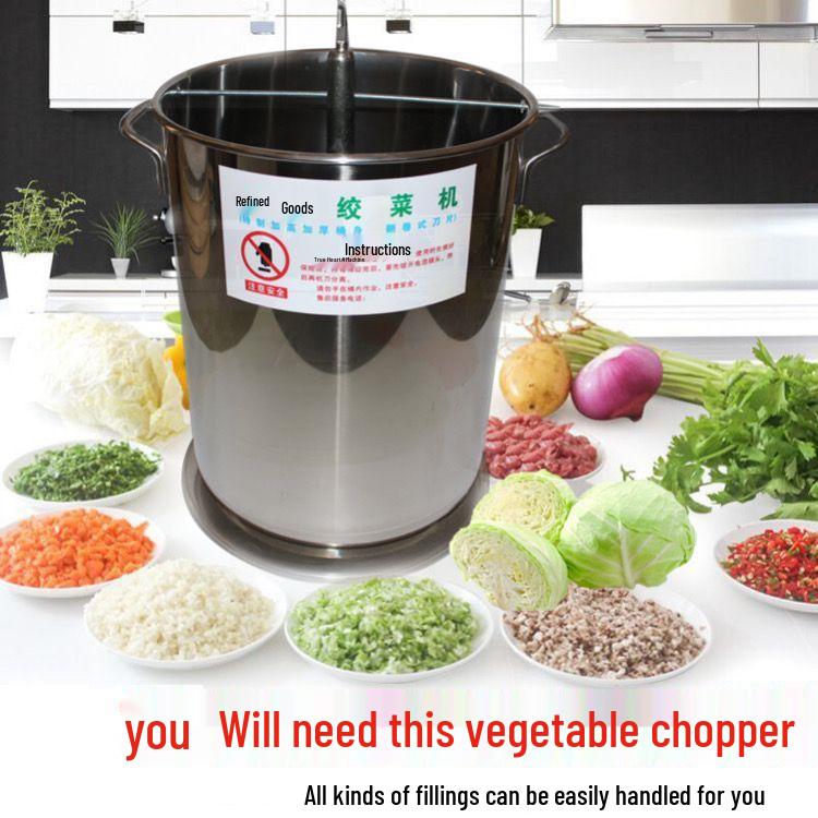 Аньцин Электрическая Овощерезка из Нержавеющей Стали для Коммерческой Начинки для Пельменей