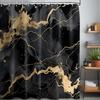 Мрамор Абстракция Трещина Красочная Шторка для душа Украшение для ванной комнаты, Тканевая Шторка для ванны с крючками 180X180СМ