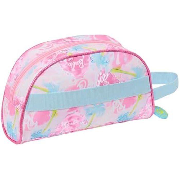 Trousse de toilette - SAFTA - BARBIE PAINTERLY - Souple - Zippée - Rose pour enfants