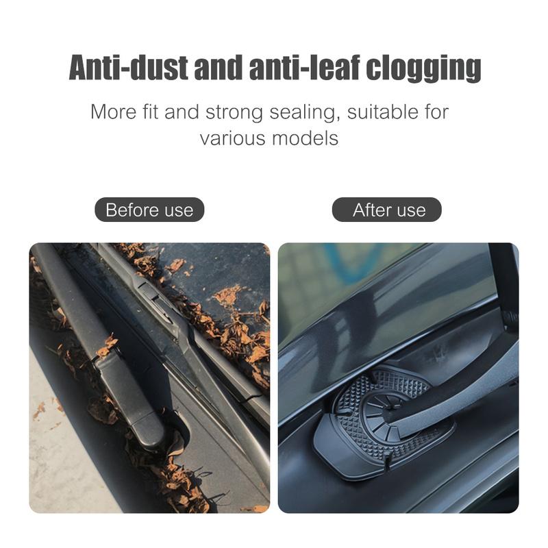 2pcs Car Windshield Wiper Hole Protective Covers Accessories For Renault Megane 2 Duster Logan Captur Clio Laguna 3 Fluence Kadjar