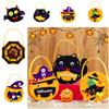 Ghost Bat DIY Trick or Treat Bag Non-woven Fabric Pumpkin Handbag DIY Halloween Candy Bag  Toddlers