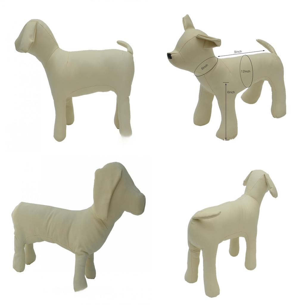 Bulldog Pet Model Display Figurine With Pu Leather For Apparel Presentation