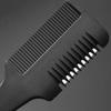 1 шт. расческа для стрижки волос с черной ручкой, щетки для волос с бритвенными лезвиями, инструменты для укладки волос в парикмахерской