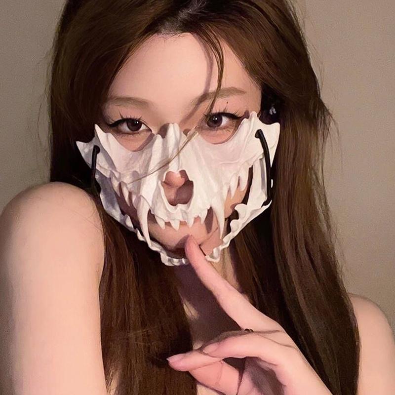Маска на Хэллоуин Маска на пол-лица, Драконий Бог, Свирепый Тигр, Ночная Вилка, Человек-Тенгу, Волк, Маска для выступлений, Черепа, Маски