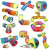 Breathable Cat Tunnel Tube Polyester+Steel Wire Pet Fun Play Toy Portable Cat Nest  Cat