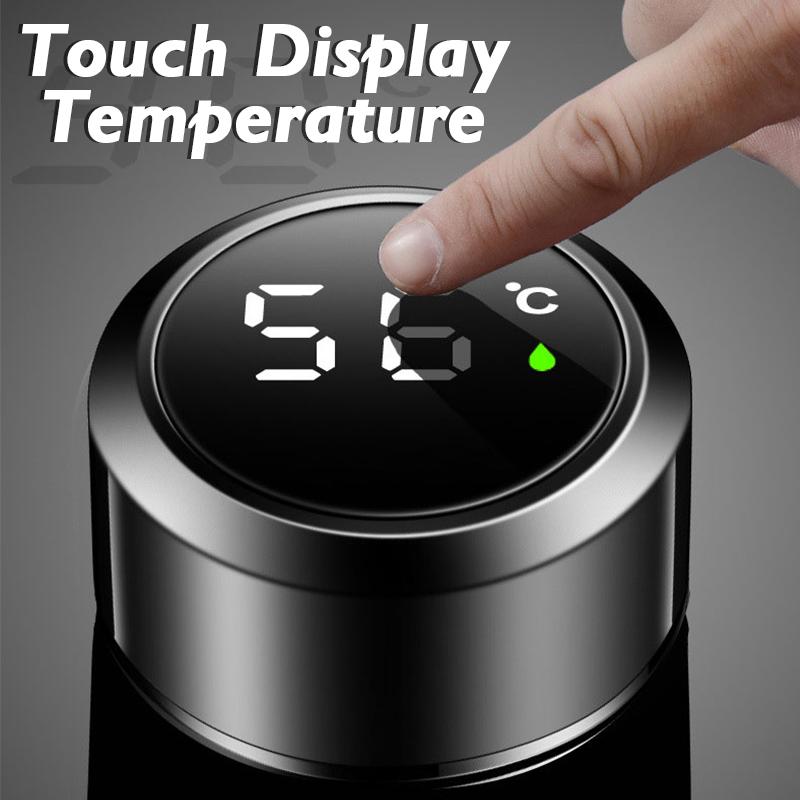 Умная термокружка с дисплеем температуры, термокружка из нержавеющей стали 304, деловой подарок, умные бутылки с температурой для воды