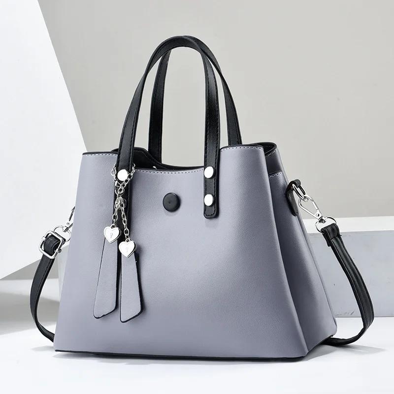 New Women Leather Handbags High-quality Soft Leather Shoulder Cross Body Bags High-capacity Ladies Tote Handbag Women Sac A Main