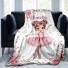1PC Custom Name Ballerina Dreams Pink blanket versatile,all-season throw suitable for the living room,bedroom,camping,travel,and gift