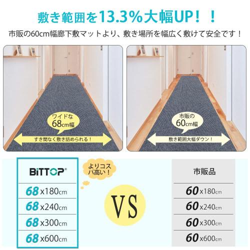 Multi-roll Carpet for Kitchens, Hallways, and Hallways. This Washable, Suction Mat Reduces Strain On Your Legs and Back, Measures 240*68cm, 4mm Thick,