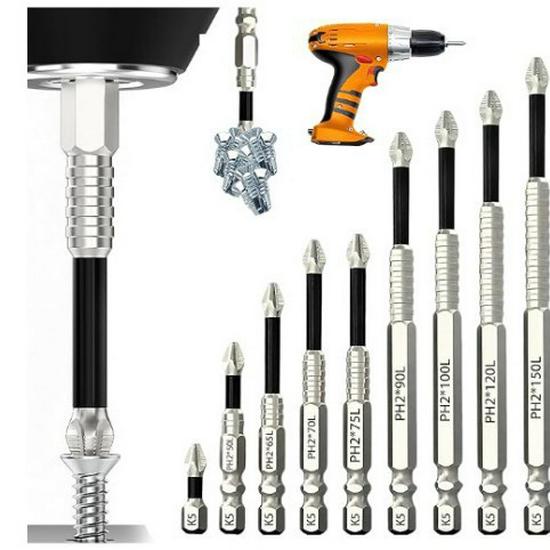 K5 Strong Magnetic S2 Bit Set: Anti-slip, Impact-Resistant, High Torque for Hand Drill & Electric Screwdriver