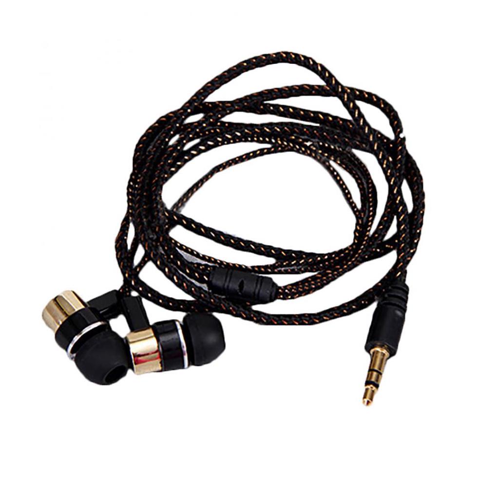 Bass Stereo In-Ear Earphone Wired Headphone Earbud Metal Headset for Phone PC