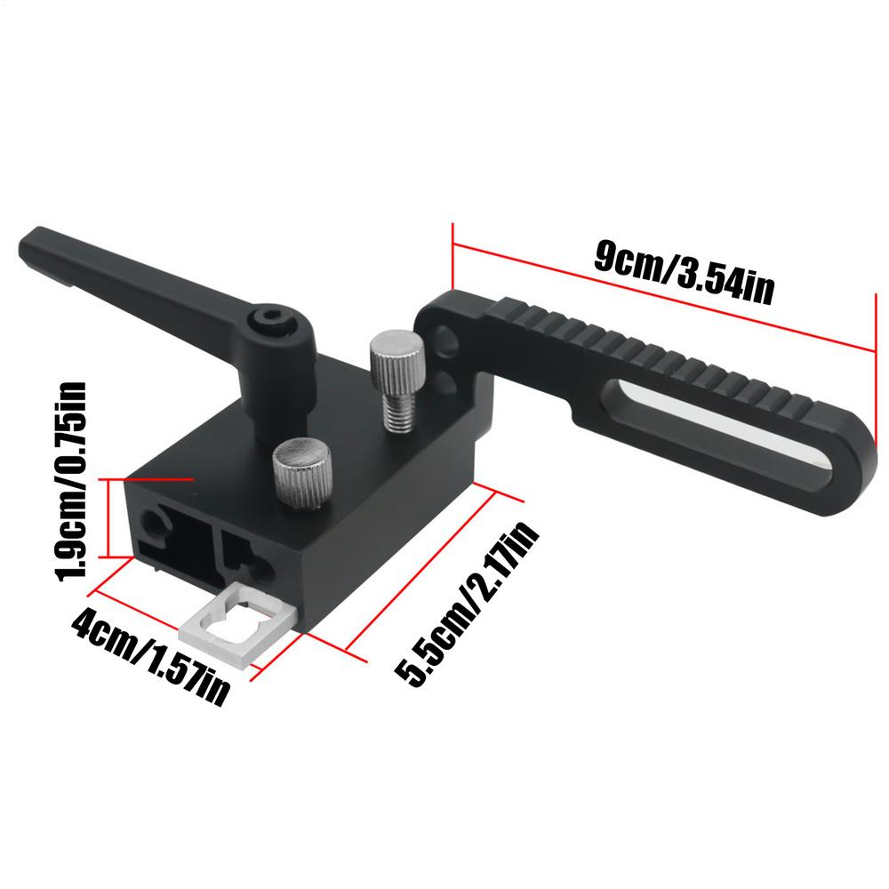 Упор для торцовочной пилы из легированной стали, Т-образный паз, регулируемая направляющая, откидной упор, устройство для точного ограничения длины, деревообрабатывающий инструмент