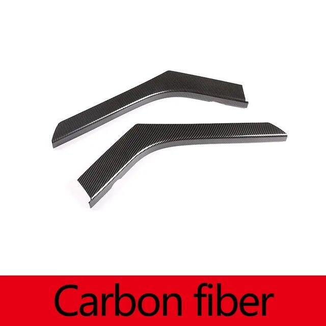 Для Land Rover Range Rover Evoque 2012-2018 ABS углеродное волокно/серебристый автомобильный центр управления боковой отделкой полоса наклейка автомобильные аксессуары