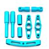 Aluminum Alloy Steering Assembly Steering Knuckle Kit Replacement for Tamiya TT01 TT-01 1/10 Remote Control Drift Car Upgrade Parts