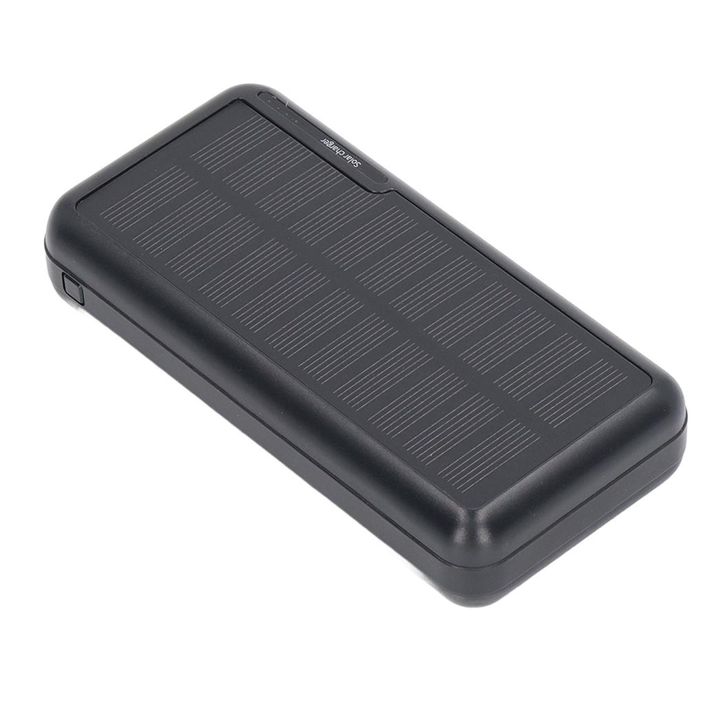 Solar Power Bank 30000mAh Capacity Dual USB Port Portable for Outdoor Camping Hiking