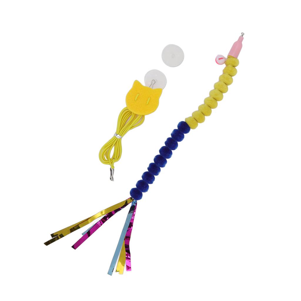 Подвесная игрушка для кошек, регулируемая интерактивная, бесследная, крючок, эластичный шнур, колокольчик, дверная подвесная игрушка для кошек