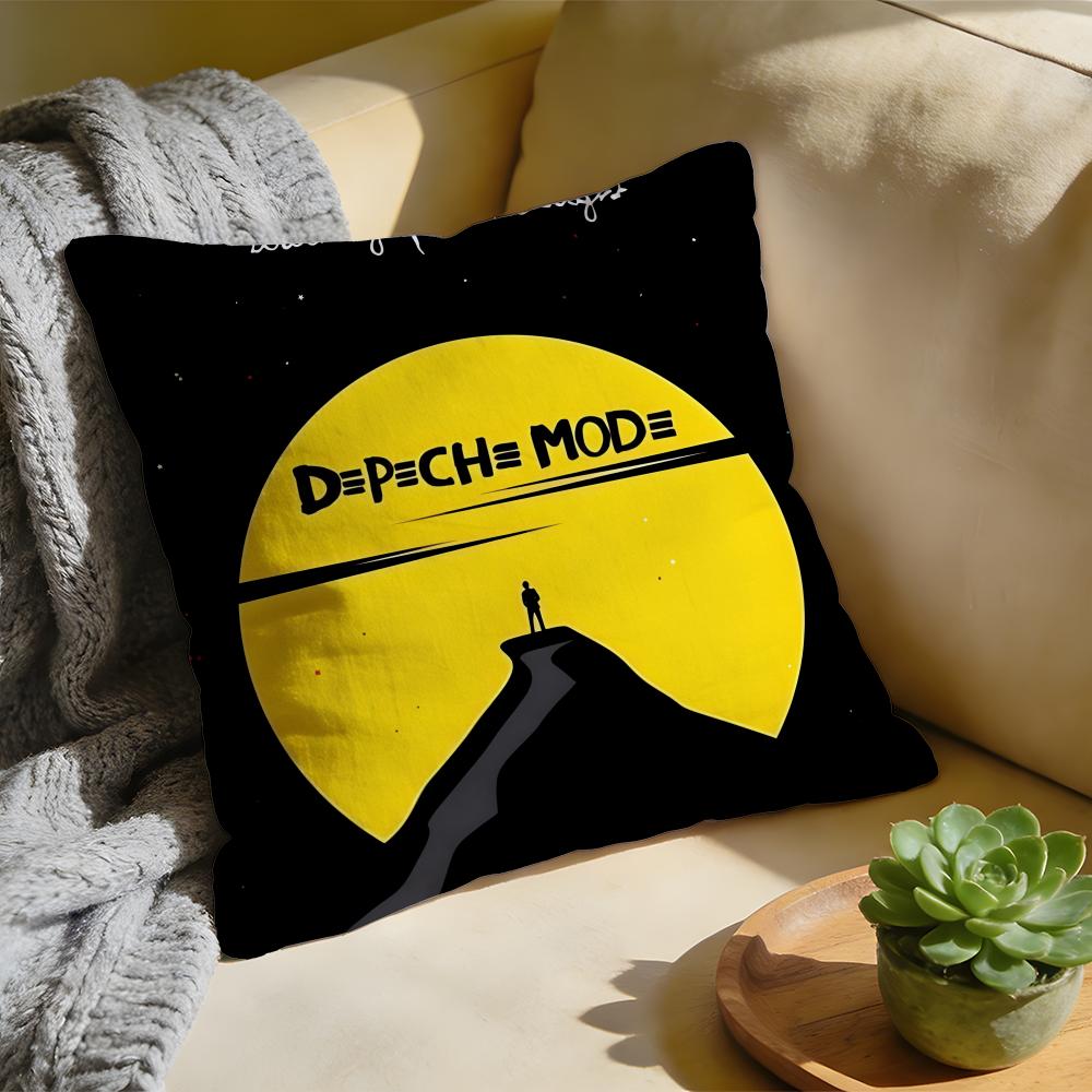 Cushion Cover Washed Linen Soft Breathable Decorative Case For Sofa Home Band DDepeche MMode Memento Mori Pillow cover