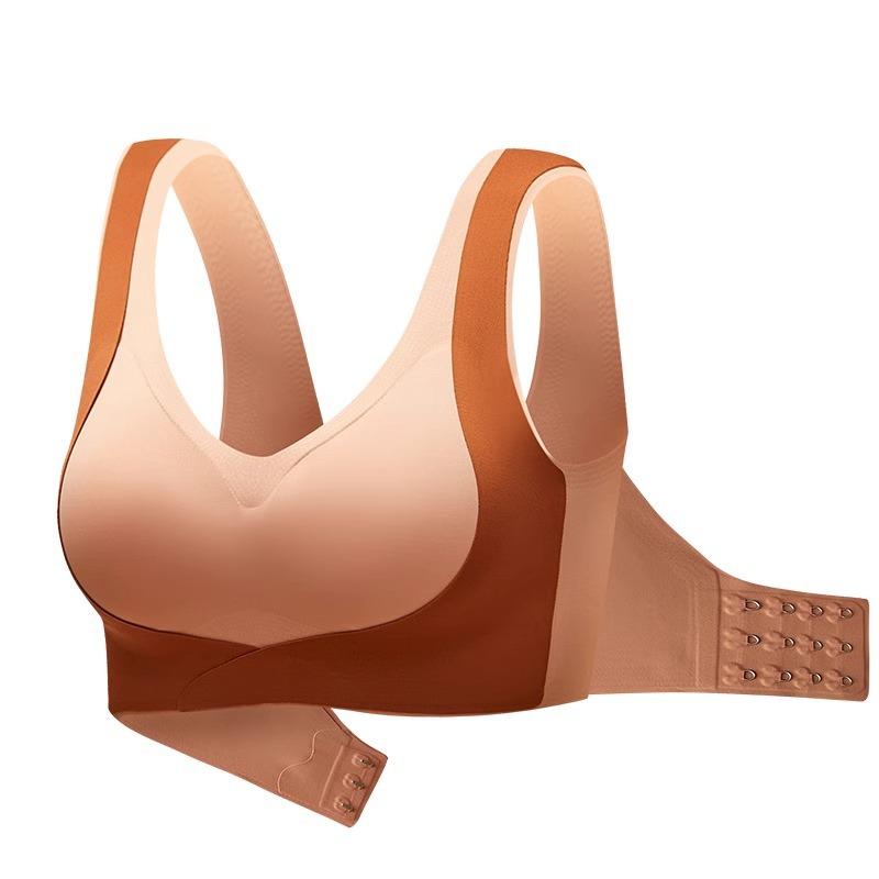 Large breasts show small breasts, anti-sagging non-marking underwear for women without steel ring, full cup lift soft support bra large size