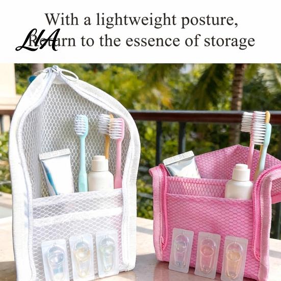Portable Beauty 1/2Pcs Large Capacity Standing Toiletry Bag, Waterproof EVA Travel Organizer Durable Pouch with Zipper, Makeup for Bathroom