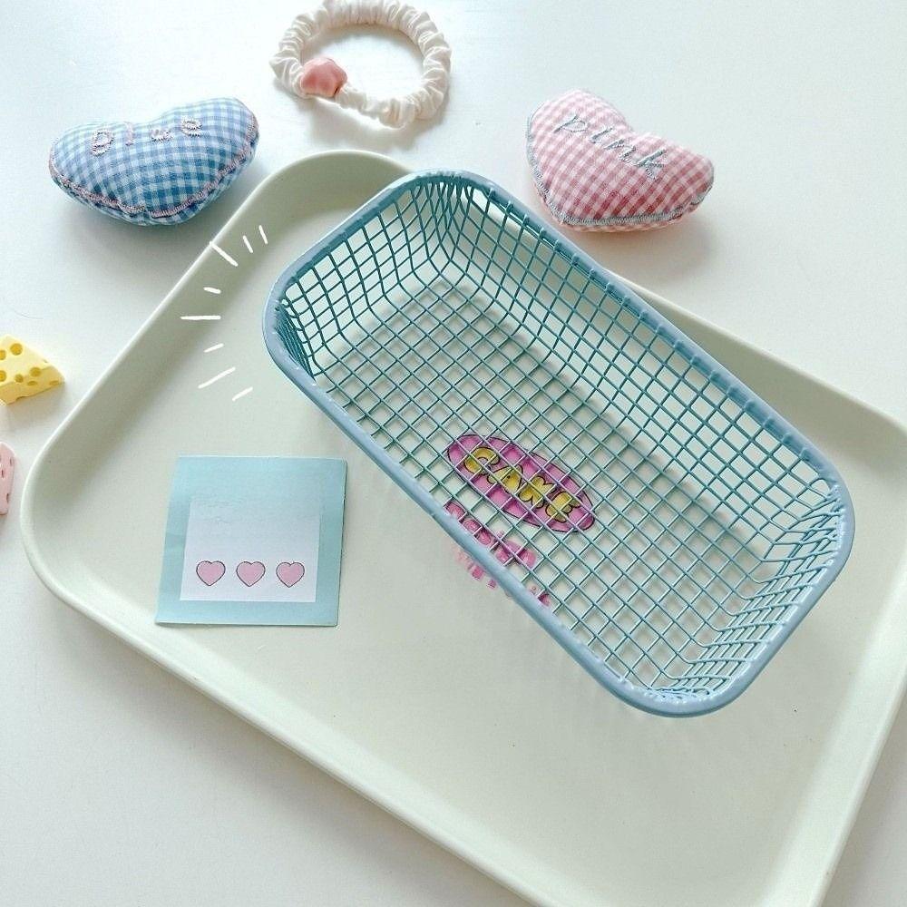 Hollow Out Desktop Storage Basket Large Capacity Stationery Holder Desk Case Storage Box  Home