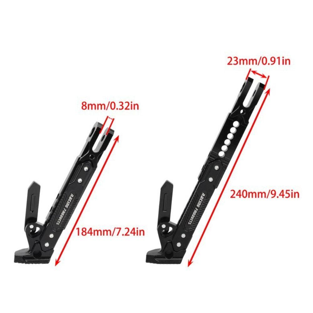 Single Side Support Scooter Kickstand CNC Adjustable Support Motorcycle Modification