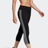 Adidas W D2M 3S 34 Tig Training Sports Knitted Tight Брюки женские низ черный DU2043