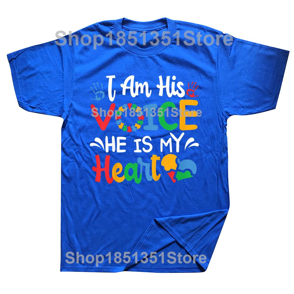 Mom Mama Autistic Autism Awareness T Shirts Cotton Streetwear Short Sleeve Birthday Gifts Summer Style Tshirt Mens Clothing
