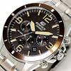 EDIFICE Chronograph 100m Waterproof Chrono Metal Belt Watch for Men (EFR-553D-1B EFR-553D-5B EFR-553D-7B) (EFR-553D-5B (Brown))