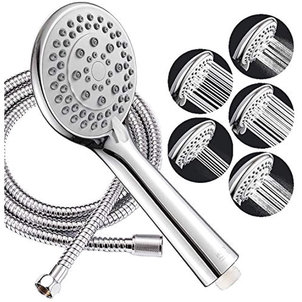 Душевая лейка Artichoke Shower экономит воду, оснащена 150-сантиметровой лейкой из нержавеющей стали, телефоном для душа с пятью режимами массажа, телефоном для обратного душа