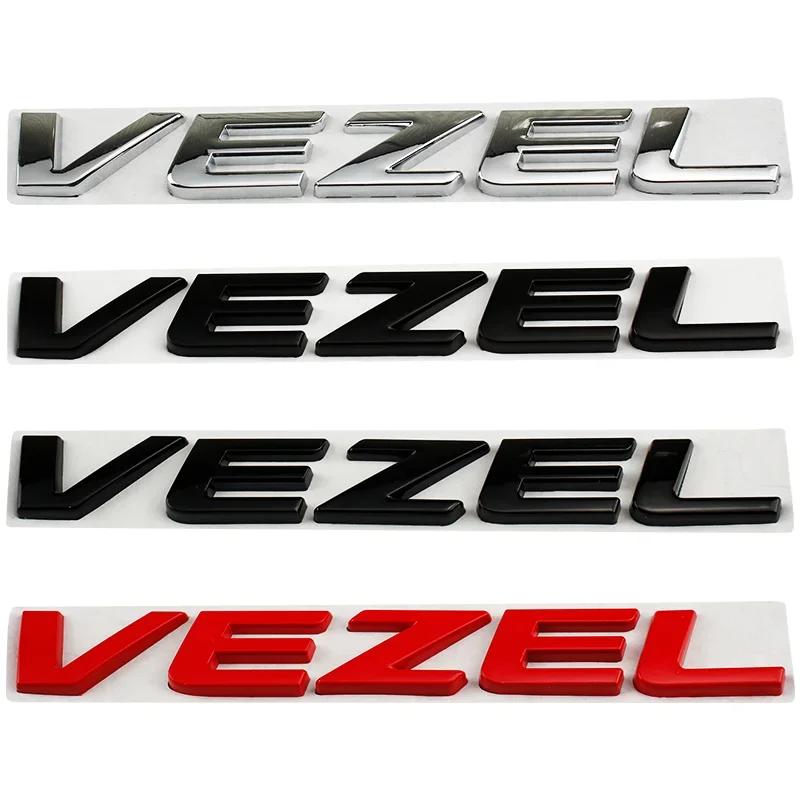 MPC4 Metal 3D Car Sticker Body Side Badge Styling for Honda Vezel Logo 2023 2019 2021 2020 Auto Rear Trunk Emblem Decals Accessories