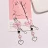 Pearl Bead Bead Phone Charm Strap Star Bowknot Beaded Cellphone Strap Mobile Phone Chain  Keychain