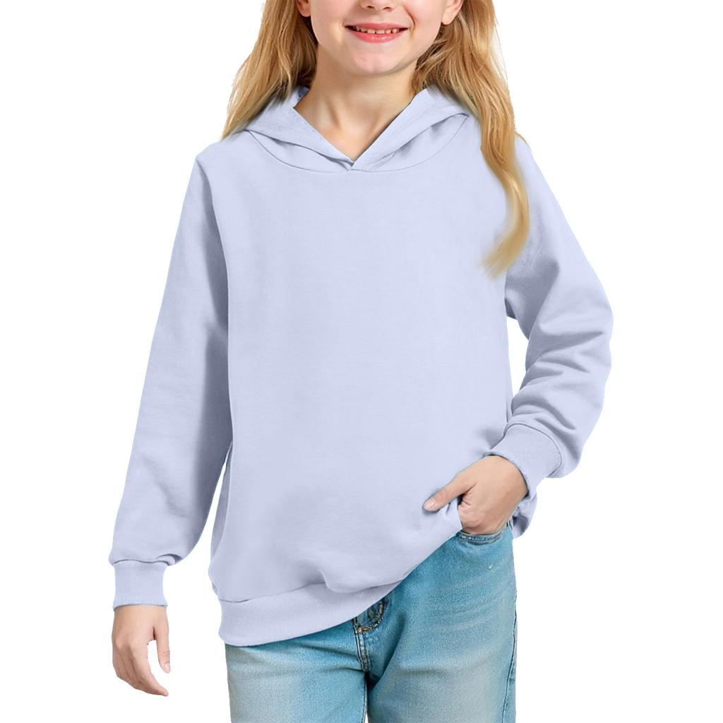 Однотонное худи для подростков - Унисекс пуловер