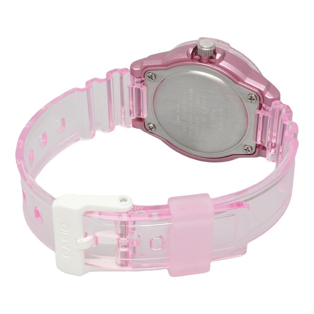 Casio Аналоговые часы LRW -200H-2BV / -200HS-4EV Женские/Детские Дешевые часы Casio в прозрачно-розовом/глянцево-белом и синем цвете (Импортный)