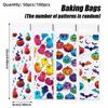 50/100PCS Multicolor Halloween Candy Bag Mixed Printed Wrapping Bag  Party Supplies