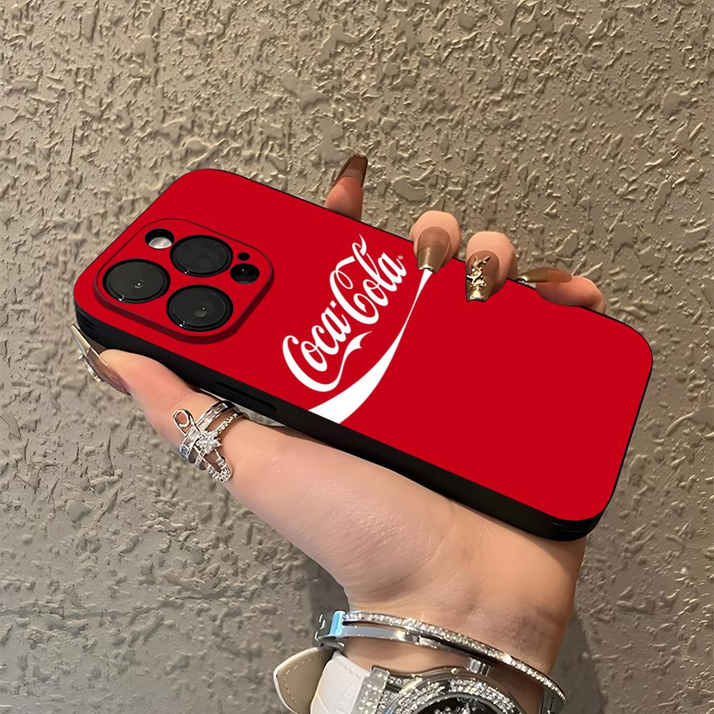 Горячие напитки C-Coca Чехол для телефона C-Cola Для iPhone 17 15 16 13 Pro Max 14 12 11 Xr X 8 7 6 Plus Роскошная задняя крышка