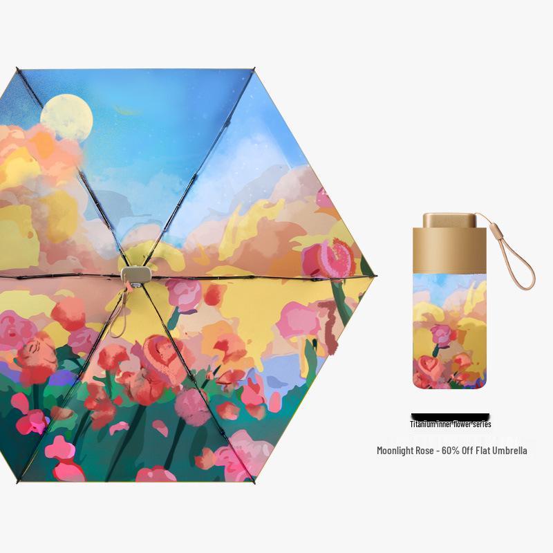 Трехслойный двуслойный зонт в китайском стиле премиум-класса - Солнцезащитный, Солнцезащитный, Защита от дождя и солнца, Защита от УФ-лучей