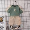 Trendy Boys' Casual Summer Two-Piece Set: Handsome Short Sleeve Top and Shorts