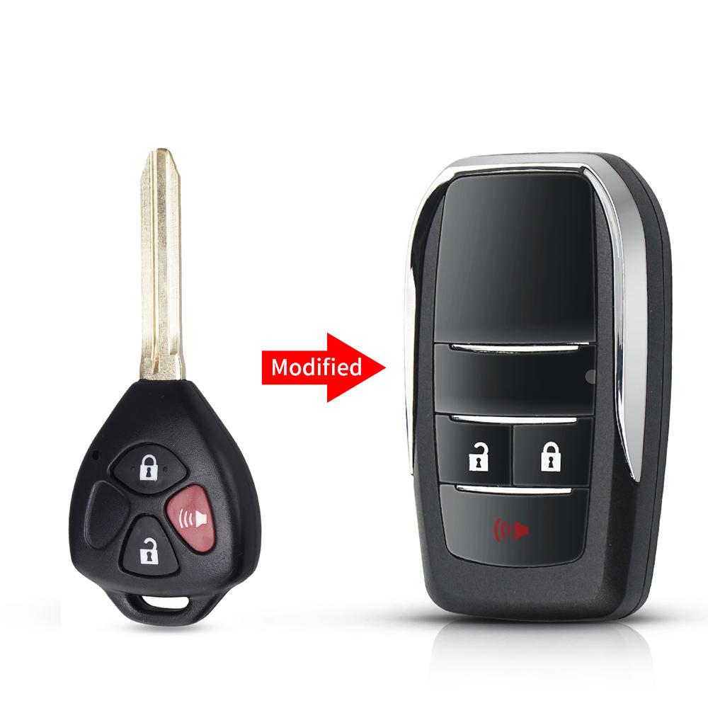 Для Toyota Reiz Camry Rav4 Yaris Corolla 4Runner Avlo Crown Флип Модифицированный 2/3/4 Кнопки Брелок Пульт Дистанционного Управления Автомобильный Ключ Чехол Корпус