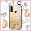 Oil Painting Fashion Design Phone Case For TCL 20 SE Anti-knock Dirt-resistant Durable Kickstand Wristband Wrist Strap