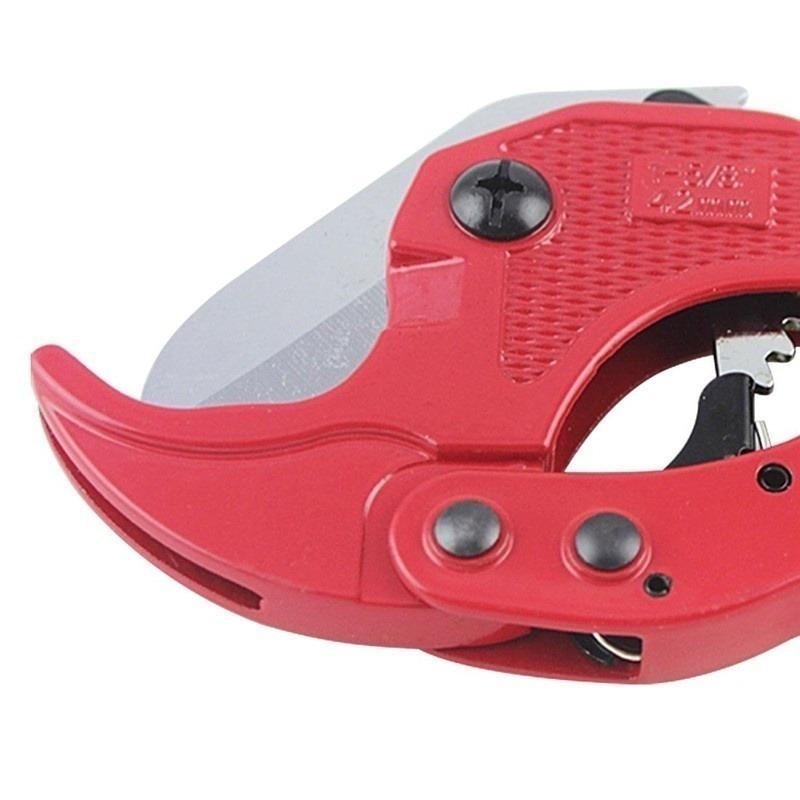 1 шт., красный, 42 мм, нож с трещоткой, сантехнические трубы, пластиковый резак для шлангов, инструмент для трубок из ПВХ