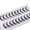 10 Pairs Natural Long False Eyelashes Fluffy Manga Lashes Fake Lashes  Eye Makeup Tool