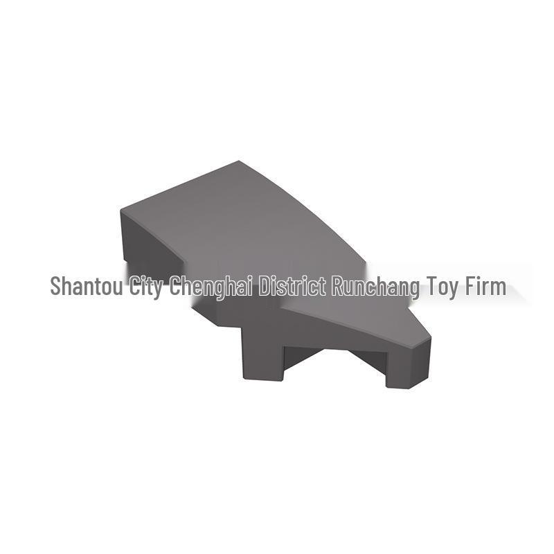 Interlocking 1x2 Right Curved Wedge Block Compatible with 29119