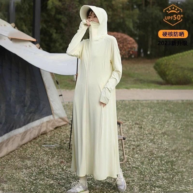 Sunscreen clothes women's summer 1011 new long coat ultraviolet breathable full body blouse ice silk thin