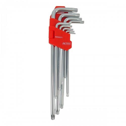 AW Tools Black Line Torx Keys Set (Pack of 9)