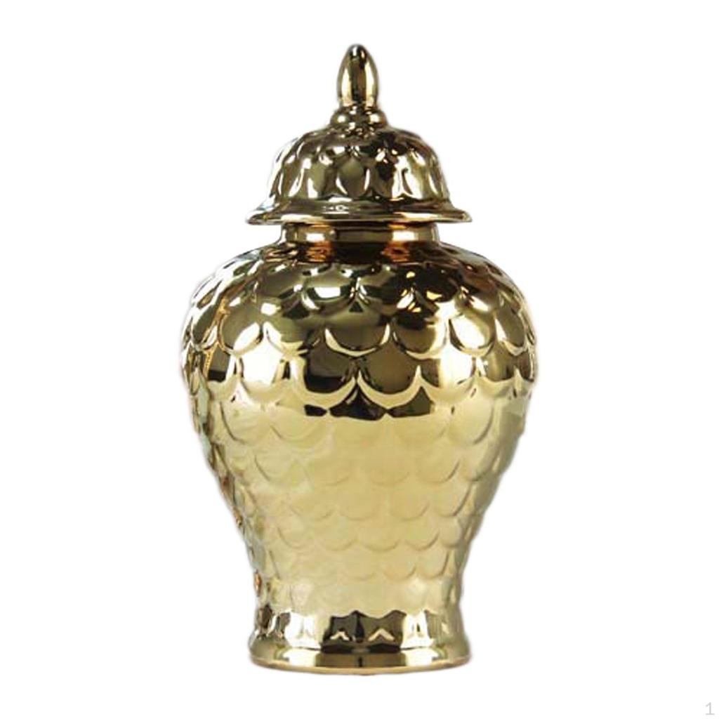 Керамическая банка для имбиря, ваза для цветов, украшение для дома с крышкой, цветочная композиция для свадеб