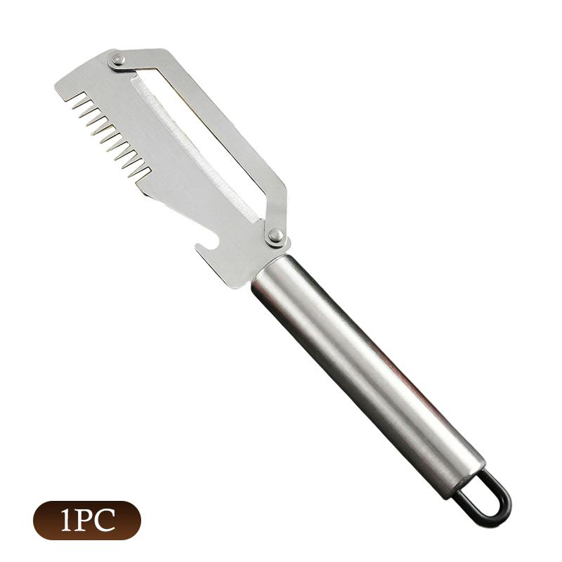 Multi Functional Stainless Steel Handle Peeling Scallion Knife Scraping Knife Household Scallion Peeling ToolDesert Bling